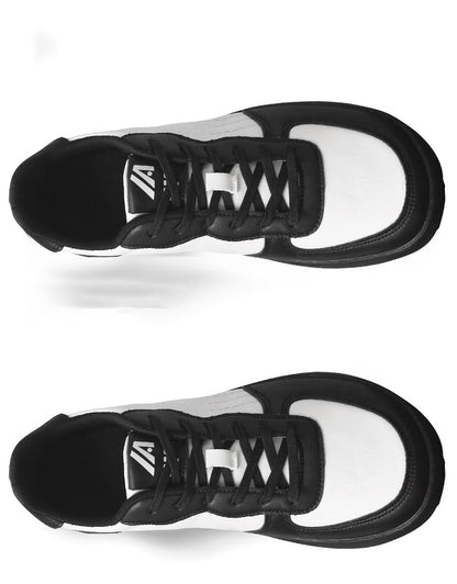 2025 New Mens Casual Shoes Leather Fashion Breathable Sneakers Anti Slip Travel Shoes Lace Up Flats Shoes Comfortable Men Shoes