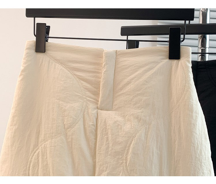 Artistic Long Thiened down Cotton f Skirt plus Size Women's Winter New Sle Fluffy Warm A-Line Skirt Commute Sle