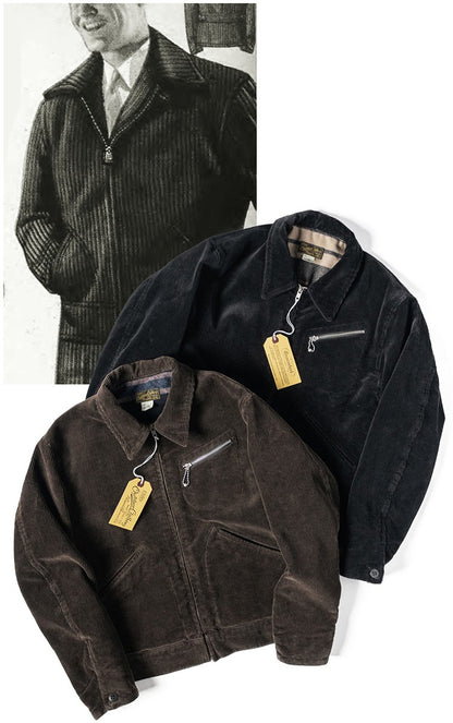 Rugged Bronson Thickened Heavy Corduroy Coat Cossack Short Jacket Fleece Liner Jacket Cool