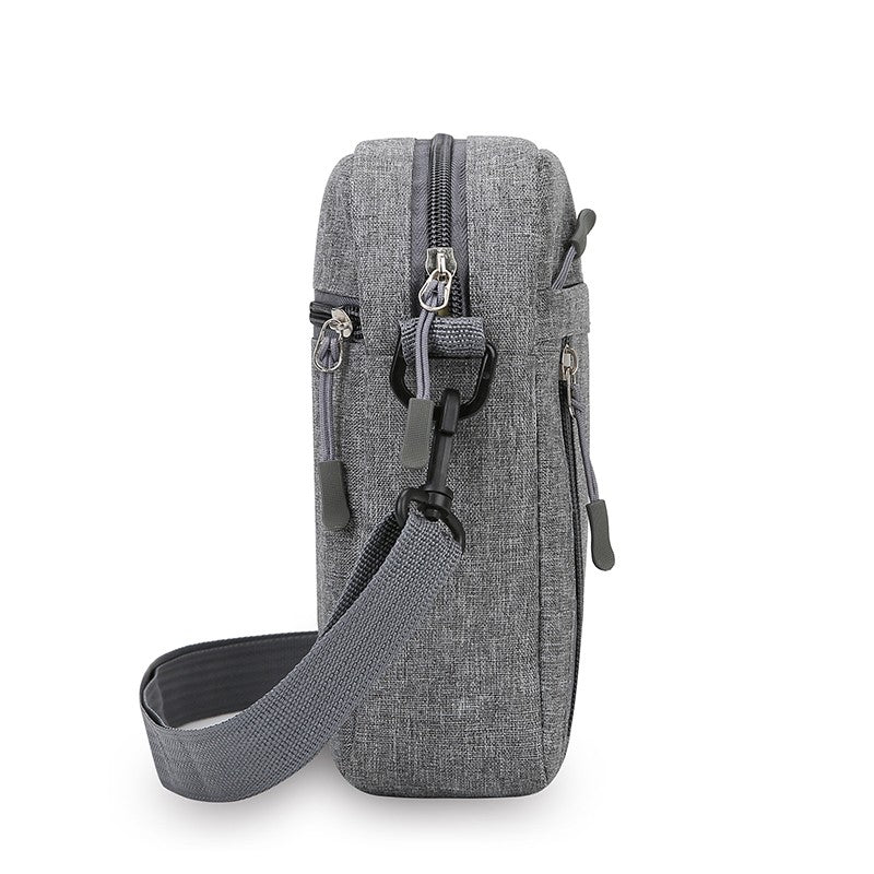 Multi Functional Men's Shoulder Bag, Waterproof and Wear-resistant, Large Capacity Crossbody Bag for Business Commuting