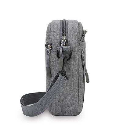 Multi Functional Men's Shoulder Bag, Waterproof and Wear-resistant, Large Capacity Crossbody Bag for Business Commuting