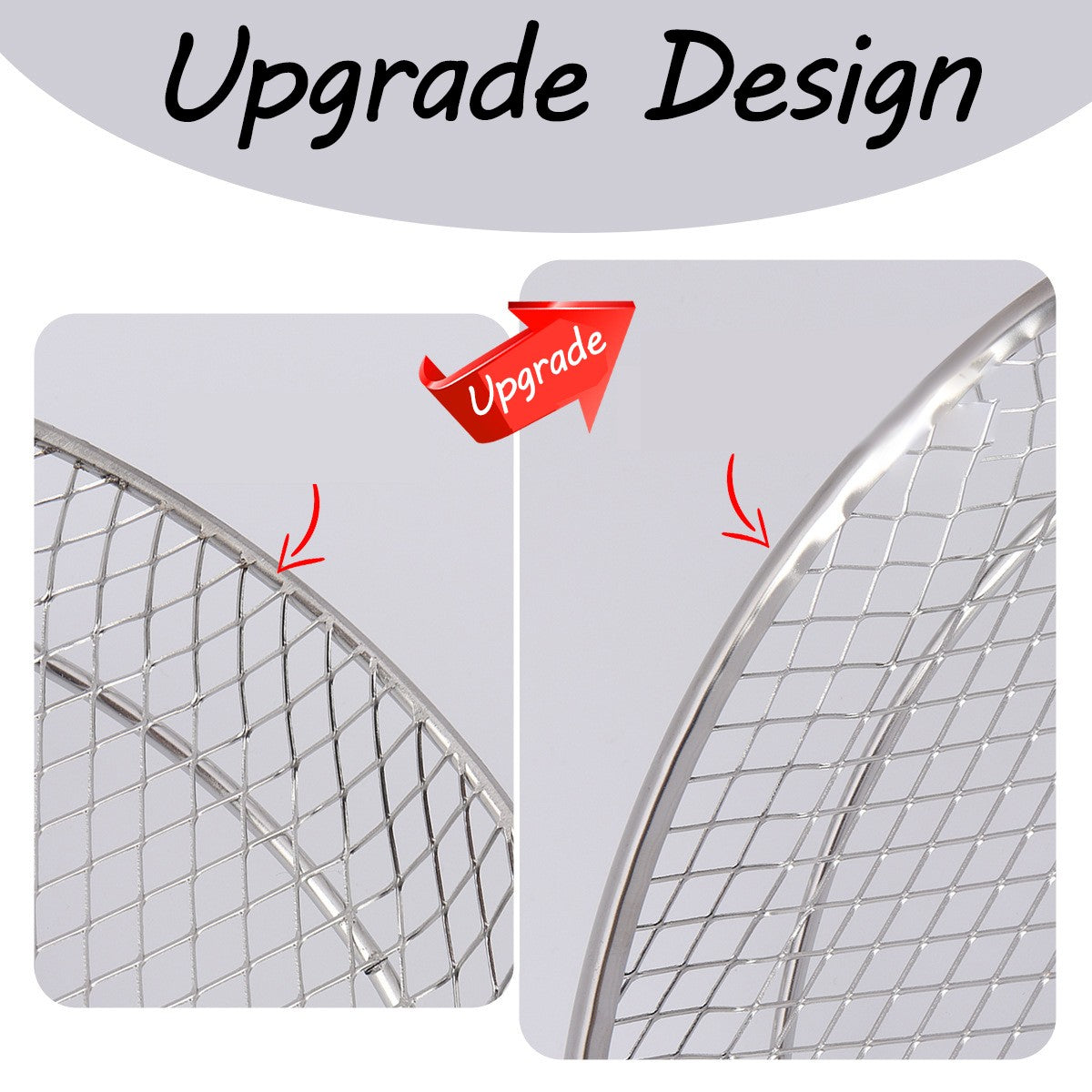 Air Fryer Rack Stackable Multi-Layer Stainless Steel Dehydrator Rack for Cosori, Instant Vortex, Ninja Foodi Grill