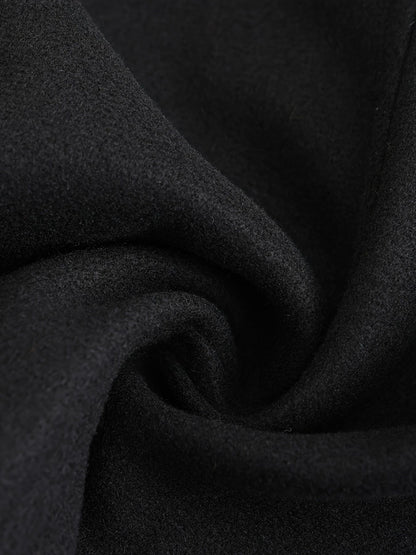 Men's autumn and winter new collection men's coat casual fashion double breasted mid length men's top coat