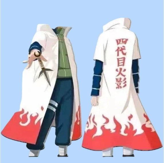 Cosplay costume Uchiha Itachi Akatsuki Organisation Fourth and Seventh Hokage cloak cape