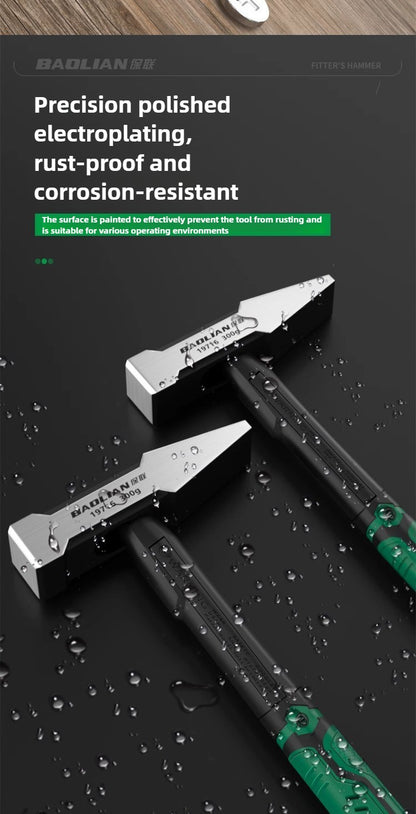 Ferramentas de Hardware Decoração de Construção Martelo de Cabo Plano 200g Martelo Bico de Pato Revestido de Plástico 300g Cabeça de Martelo 500g Martelo de Mecânico