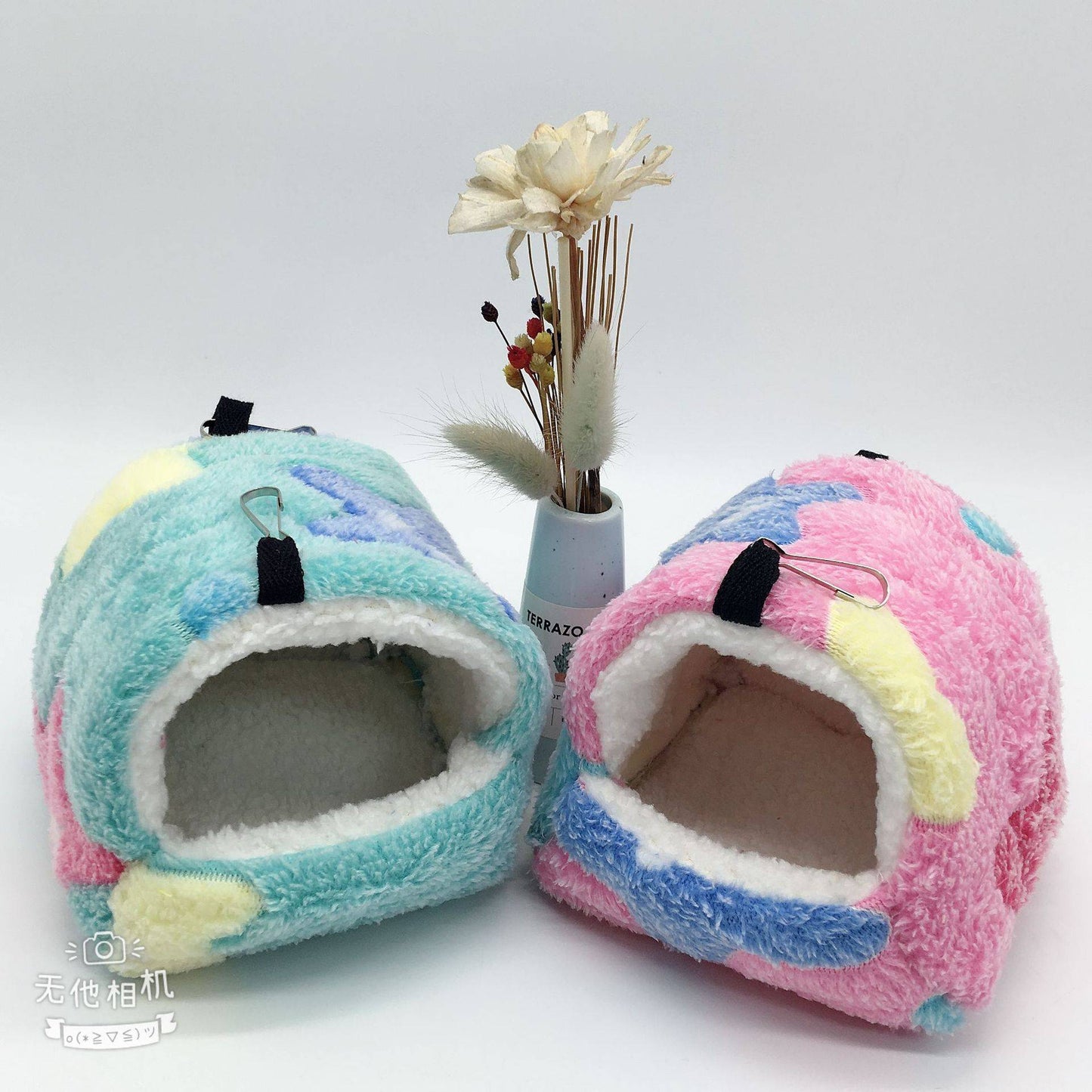 Ninho de Hamster Bolsa de Mel Esquilo Ramo de Flor Brilhante Porquinho-da-índia Porco-da-holanda Gato Longo Suprimentos de Aquecimento de Inverno para Animais de Estimação Gaiolas de Algodão