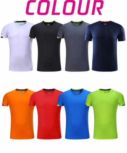 Leisure sports T-shirt printed with logo, quick drying, breathable, elastic summer short sleeved customized embroidery printed w
