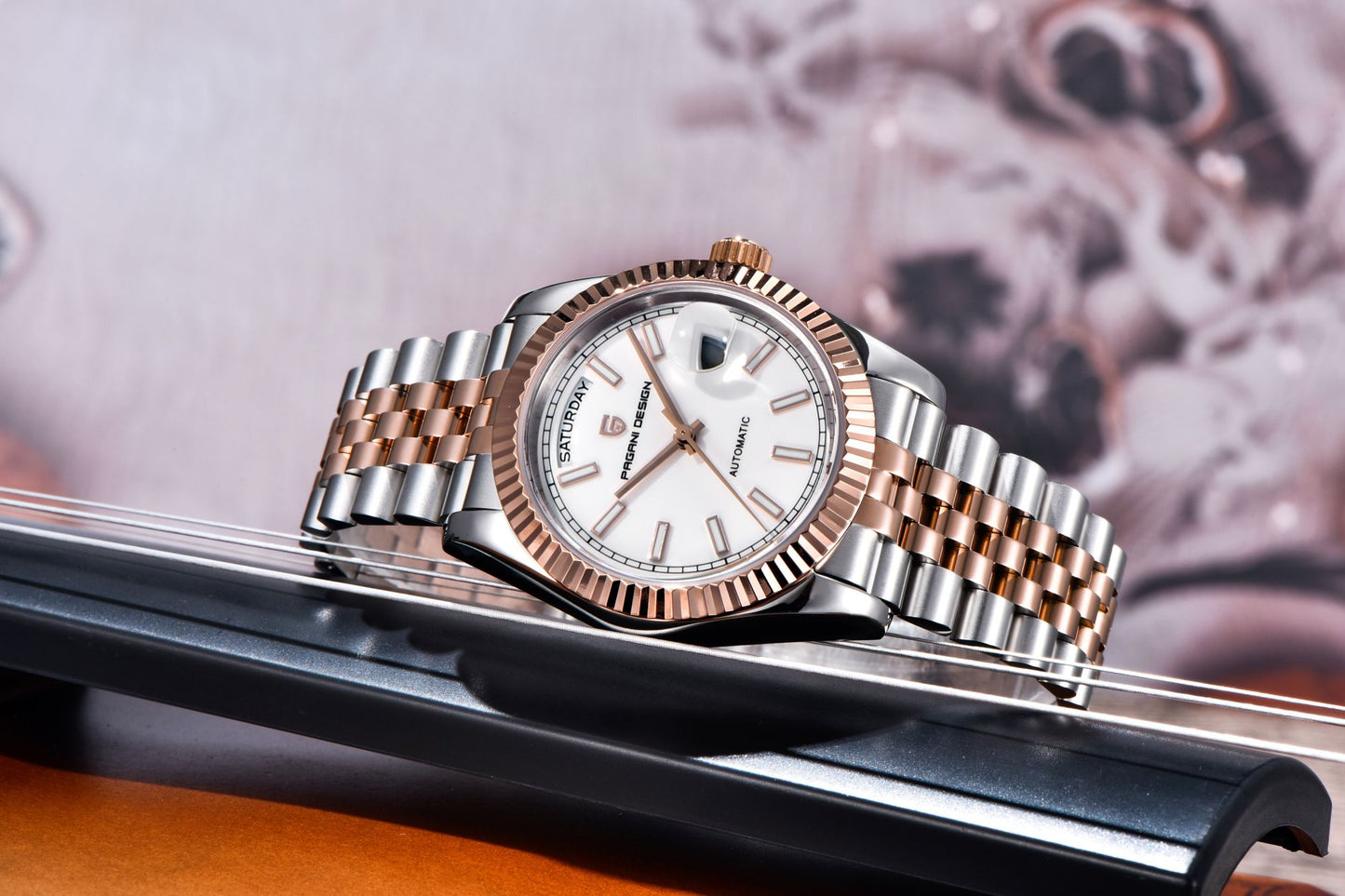 PAGANI DESIGN 2025 New Enamel Dial DD36 Luxury Silver Gold Automatic Watch For Men AR Sapphire crystal Mechanical Wristwatch Men