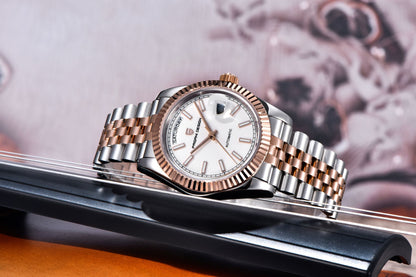 PAGANI DESIGN Men's Watches 2025 New Enamel Dial DD36 Automatic Watch Men Business Waterproof Mechanical Wristwatch For Men Gift