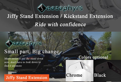 Motorcycle Stand Extension Kit Jiffy Stand Kickstand Extension For Harley Touring CVO Electra Street Glide FLHXS Road King FLHRI
