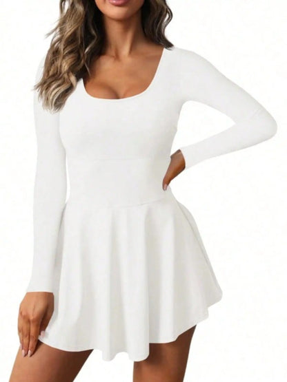 Slim Fit Women 2-In-1 Tennis Dress Athletic Golf Dress With Built-In Shorts Vintage Aesthetic Sporty Streetwear women clothing