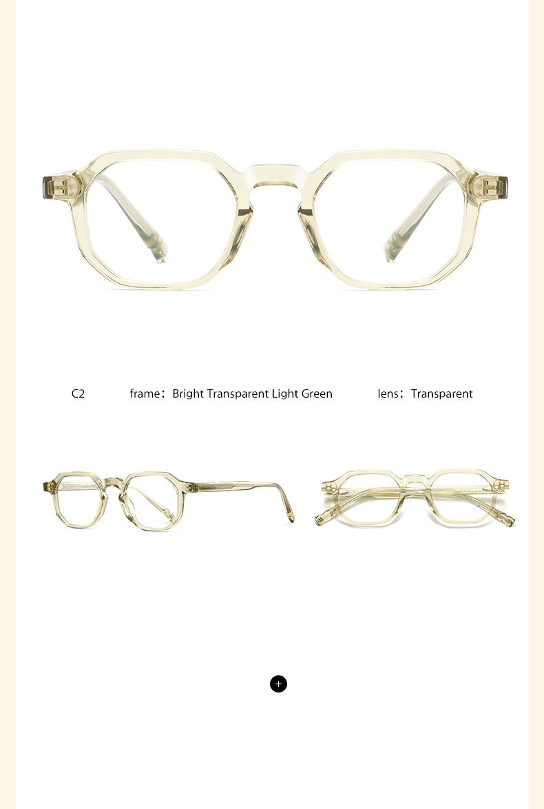 Óculos de Leitura com Prescrição para Homens Acetato Miopia Óculos Femininos Bloqueio de Luz Azul Lentes CR39 Armação de Óculos para Computador Ponta de Caneta