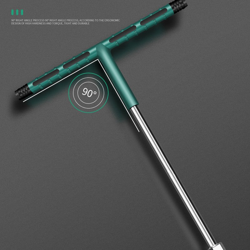 Chave de Torque de Soquete T de 6 a 19 mm Cabo de Borracha Chave Hexagonal Conjunto de Soquetes de Reparo para Mecânica Ferramenta de Oficina Mecânica Automotiva Ferramentas Manuais