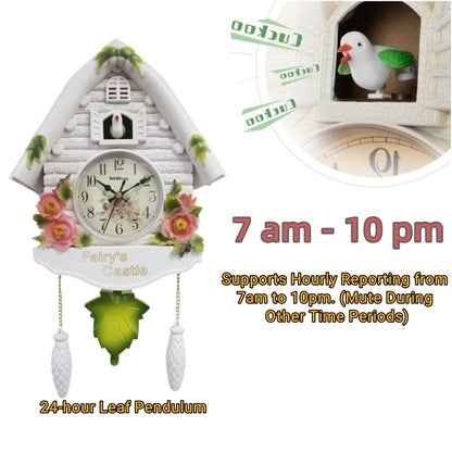 1pc Cuckoo Wall Clock, Daytime Hourly Alarm Pendulum Quartz Watch, Silent Wall Clock for Home Living Room Decoration Wall Art