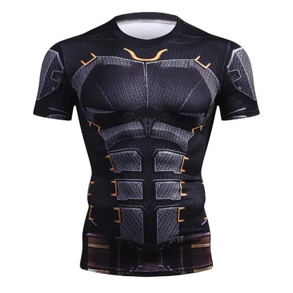 panther Summer Comics 3D Printed T Shirt Men Compression Fashion Short Sleeve Men T Shirt Tops Tees For Cosplay Costume