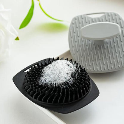 1/5pc Soft Silicone Exfoliating Brush Cleanser Manual Body Cleansing Care Scrubber Shower Gentle Massage Bath For Men