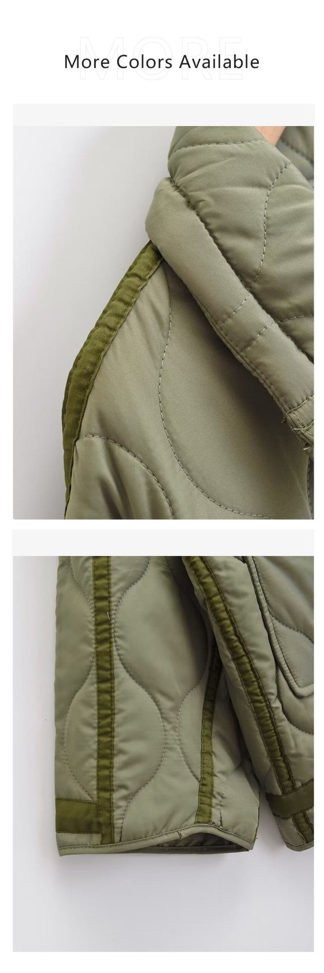 2024 autumn new women's fashion pocket decoration loose long sleeved stand collar diamond grid cotton jacket short jacket