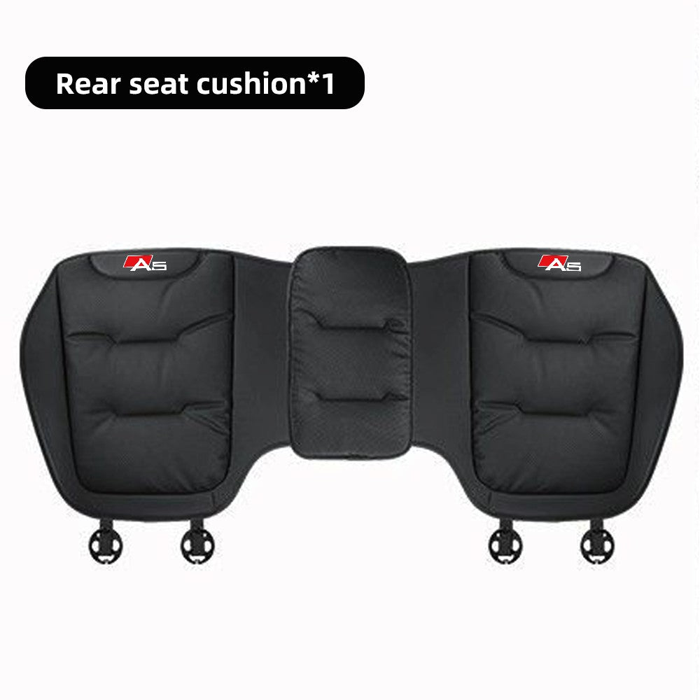 Leather Car Seat Cover Universal Four Seasons Car Front/Rear Seat Cushion for  Audi A1 A3 A4 A5 A6 A7 A8 Car Chair Protector Pad