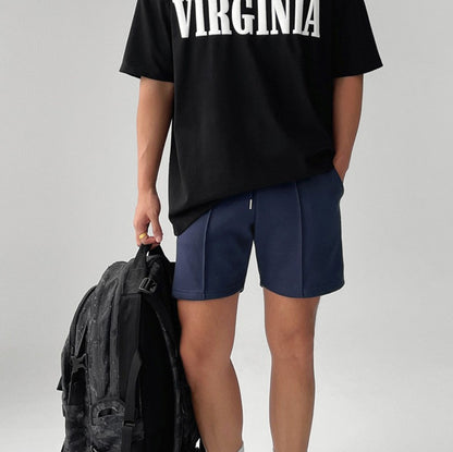 Korean Version of Fitness Sports Cotton Shorts Men's Casual Outdoor Versatile Hip-hop Stretch Breathable Five-point Pants