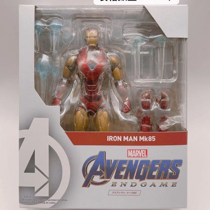 Iron Man Avengers MK85 Ironman MK50 Mark50 Nano Armor Luxury Set with Weapon Action Figure Model Toys Joint Movable Doll Gift ?