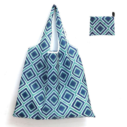 Grocery Tote Bags Leopard Floral Printed Large Capacity Folding Bag for Shopping Environment Grocery Storage Bag Recycle Use