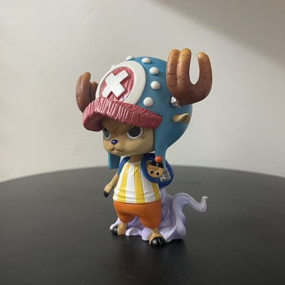New 10cm One Piece Anime Figures Tony Tony Chopper Figure Cute Pvc Statue Collection Model Birthday Gifts Custom Toys Pre-Salo