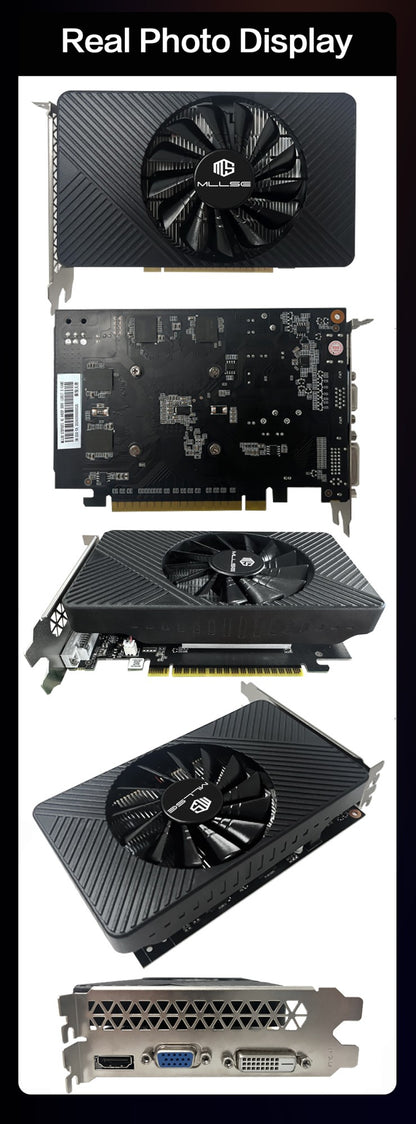 MLLSE Placa De Vídeo NVIDIA GTX 750TI 4GB GTX750 8GB GDDR5 128 bits PCIe 3.0 x16 Desktop Computador Gaming GPU Nova Placa Brasil