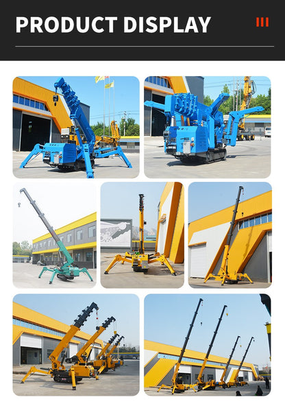 Spider Crane Factory Prices Full Automatic 5 Section Boom Type 5 Ton New Product 2020 Provided Engine Crane 3 Ton 6500