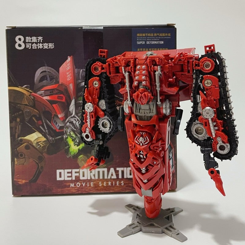 DD02 Anime Transformation Toys AOYI 8 EM 1 Boneco Articulado Maneiro Modelo Scrapper G1 KO SS60 Devastator Engenharia Carro Robô Menino