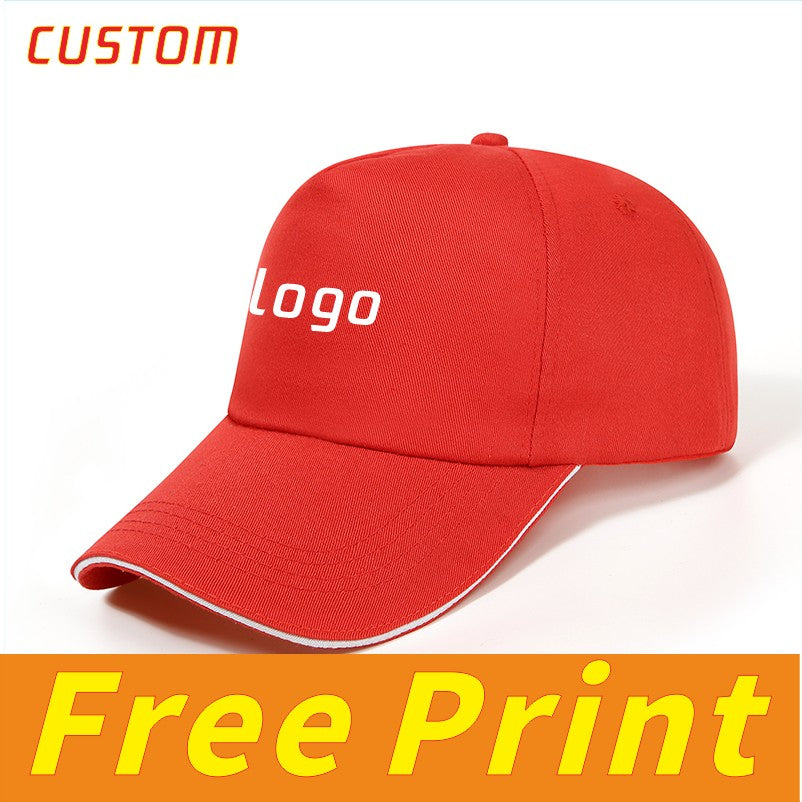 Chapéu Clássico de Língua de Pato Chapéu de Tênis Chapéu de Sol Logotipo com Impressão Personalizada Ícone Bordado Personalizado