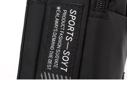 Fashion 3 Layers Men Small Shoulder Bag High Quality Durable Nylon Male Handbag Portable Messenger Bag Flap Mini Waist Bag