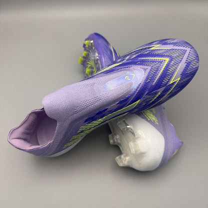 Football Field Boots Professional Non Slip Soccer Shoes Training Society Cleats Football Shoes SLIP-ON  Laceless