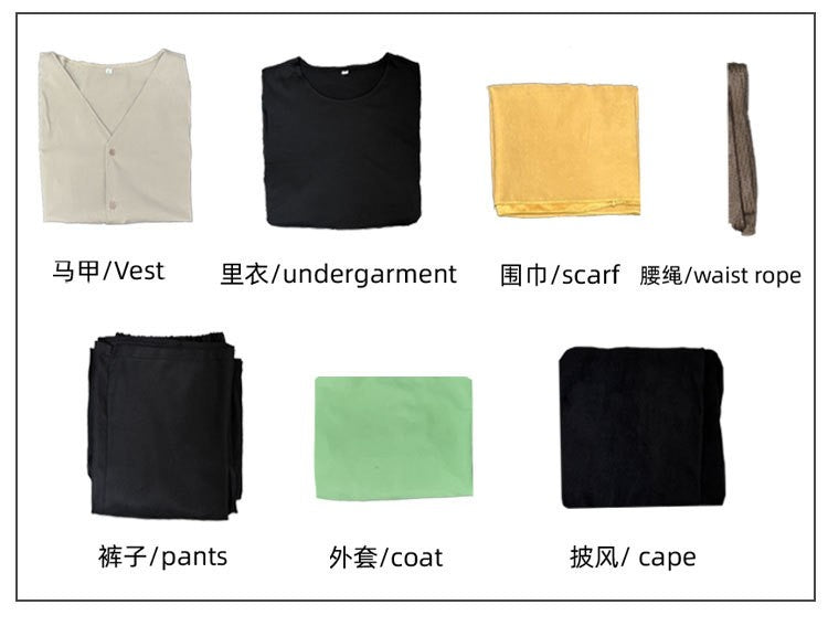 Anime Natsuki Subaru  Re:zero Starting Life in Another World Cosplay Costume Wig Full Set Green Coat  Halloween Costume for Men