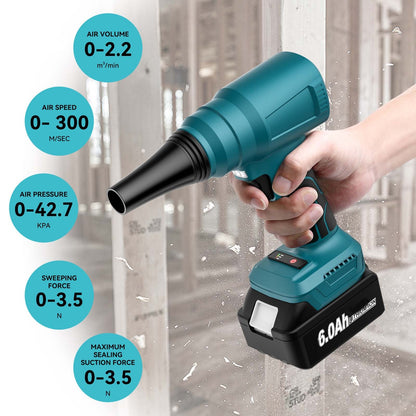 Soprador de ar elétrico sem fio Turbo Jato Recarregável Portátil Para Folhas de Jardim Ferramenta de Sopro de Poeira Para Bateria Makita 18V