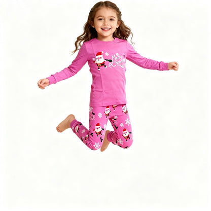 Boys Girls Christmas Long Sleeve Pajama Sets Kids Santa Claus Pjs Baby Pijamas Children Soft Sleepwear For "Merry Christmas";;VERDADEIRO;;"CR1707,10T
