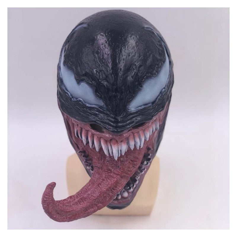 Venom Mask Cosplay Halloween Horror Hero Latex Venom Wearable Actor's Headgear Adult One-size Comic-con Party Masquerade Props