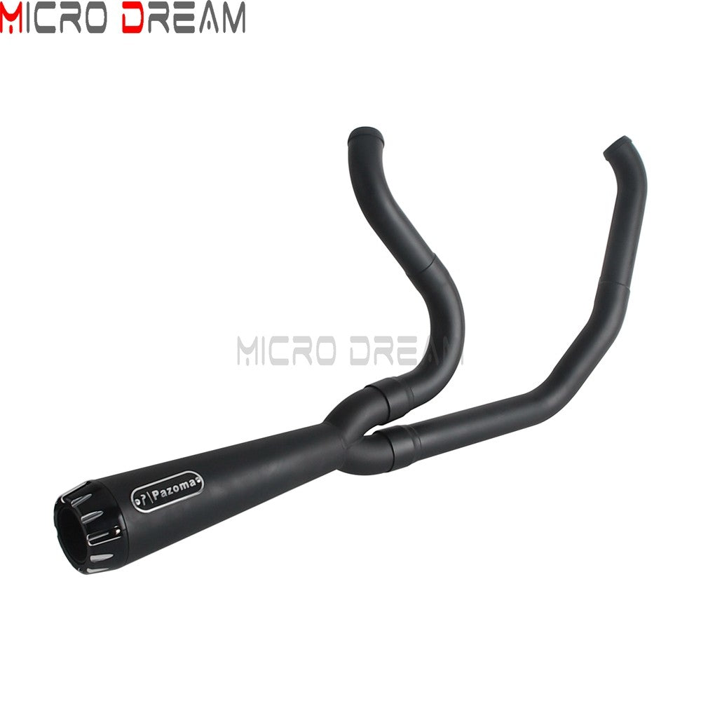 2 into 1 Motorcycle Engine System Pipe Slip on Exhaust Mufflers For Harley Street Glide ST FLHXST EFI FLHX Special FLHXS 2017-25