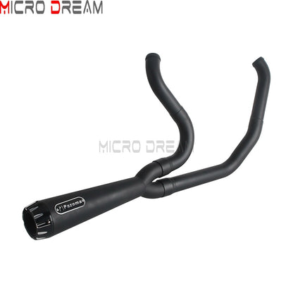 2 into 1 Motorcycle Engine System Pipe Slip on Exhaust Mufflers For Harley Street Glide ST FLHXST EFI FLHX Special FLHXS 2017-25