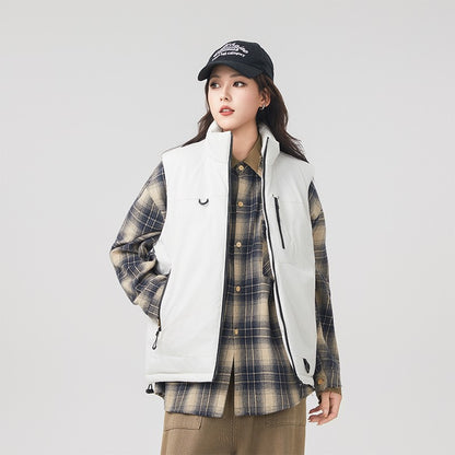 Colete Masculino e Feminino para Pesca ao Ar Livre Casual Corta-Vento Respirável Quente Macio e Confortável para Inverno à Prova de Frio Roupa de Algodão Respirável