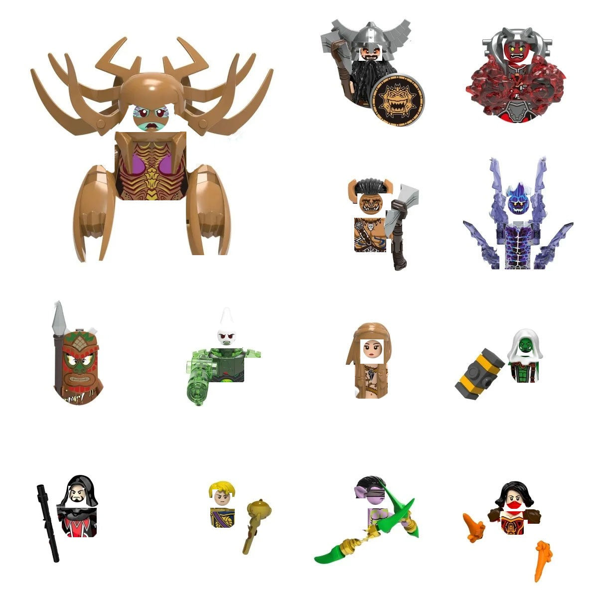 Single GAME Fighter model Action Figures accessories Building Blocks toys for children Series X0285 XH1490 XH1491