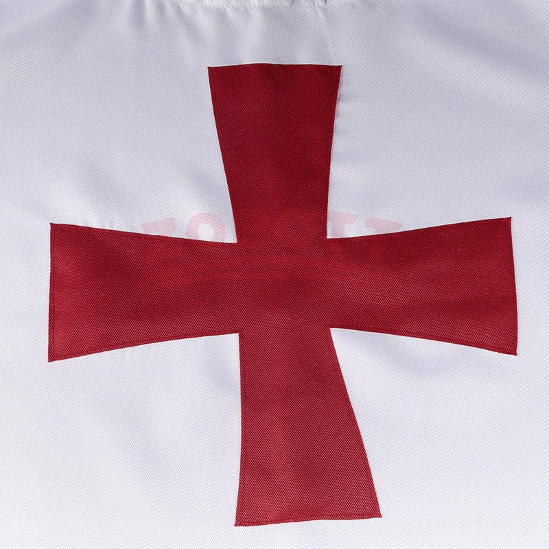 Men's Medieval Templar Knight Surcoat Set Renaissance Warrior Tunic Cloak with Belt Halloween Cosplay Outfit