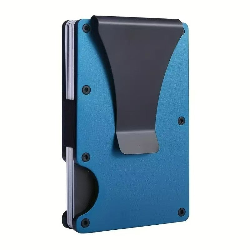 Minimalist Slim RFID Blocking Wallet For Men - Light Weight, Durable & Compact- Aluminum Wallet With Money Clip (Black?