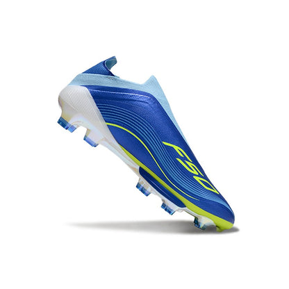 Pro Without-Lace Mens Soccer Shoes SLIP-ON Non-Slip Turf Soccer Cleats for Youth TF/FG Training Football Boots Chuteira Campo