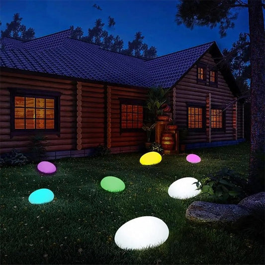 Solar Stone Lights Outdoor Waterproof Solar Powered  Light Solar Lawn Lamp For Interior Decoration Street Path Decor Garden ?