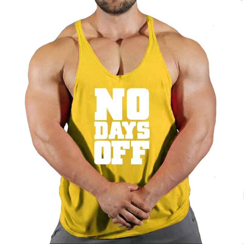 Summer Y Back Gym Stringer Tank Top Men Cotton Clothing Bodybuilding Sleeveless Shirt Fitness Vest Muscle Singlets Workout Tank