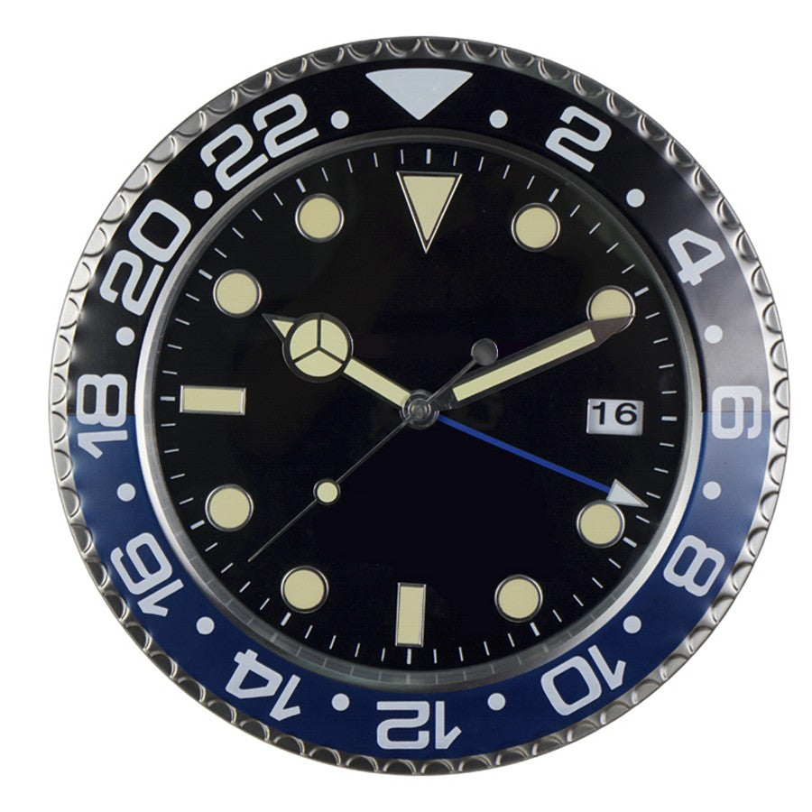 34cm Luxury Creative Wall Clock Modern Metal Design Art Wall Clock Home Large Digital Luminescent Bedroom Decoration Clock