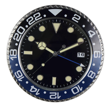 34cm Luxury Creative Wall Clock Modern Metal Design Art Wall Clock Home Large Digital Luminescent Bedroom Decoration Clock