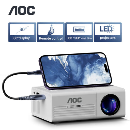 ?? AOC Portable Projector TFT LCD 1080P 1920*1080P Wifi Bluetooth Mini Projectors Home Theater Cinema Outdoor Mini proiettore