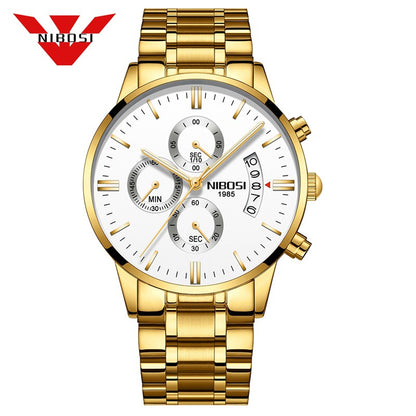 NIBOSI Mens Watches Top Brand Luxury Famous Men's Dress Watch Fashion Casual Military Quartz Wristwatches Saat Relogio Masculino