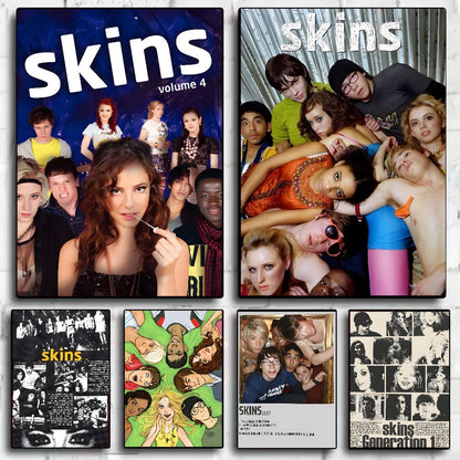 Teen TV Series Skins Generation Poster HD art sticky wall waterproof home living room bedroom bar aesthetic decoration